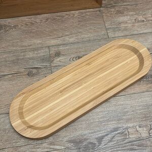 Pampered Chef Bamboo Cracker Tray EUC